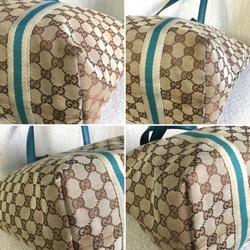 Gucci authentic brown monogram canvas tote bag - Picture 14 of 15